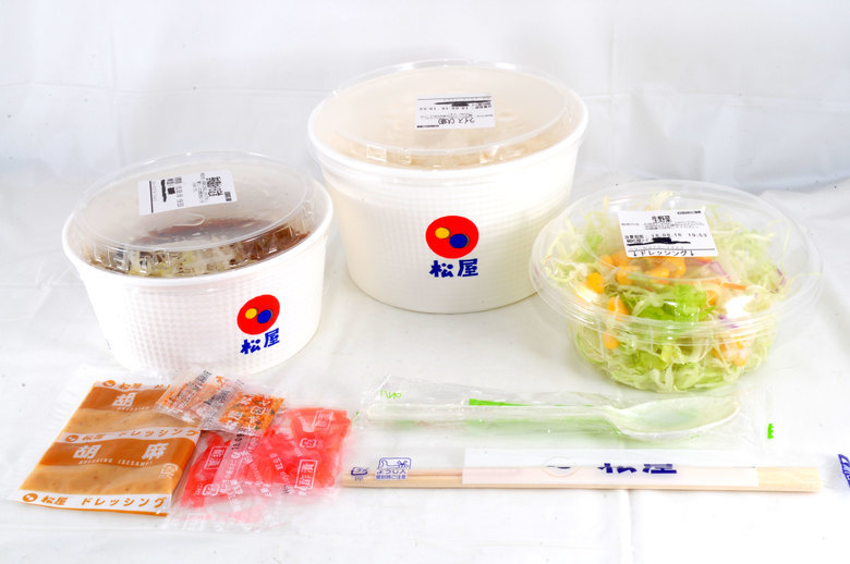 松屋 茄子とネギの香味醤油ハンバーグ定食 白髪ネギとニンニク ショウガのタレにまみれたジャンク風味のハンバーグ 牛丼ウォーズ 最強のワンコインフード達 First Donburi Food